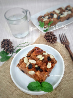 Foto resep Puding Roti Tawar Coklat Kopi