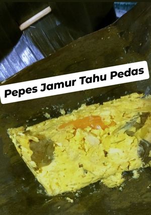 Foto resep Pepes Jamur Tahu Pedas