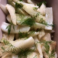 A picture of Caramelised fennel - vegan.