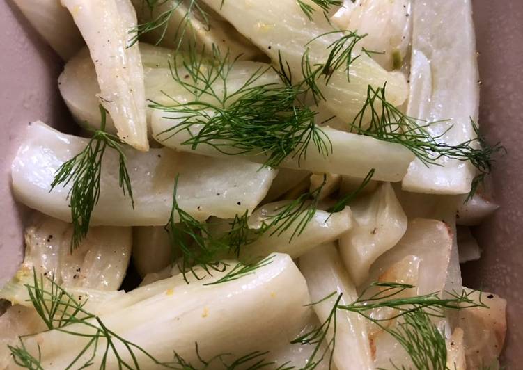 Caramelised fennel - vegan