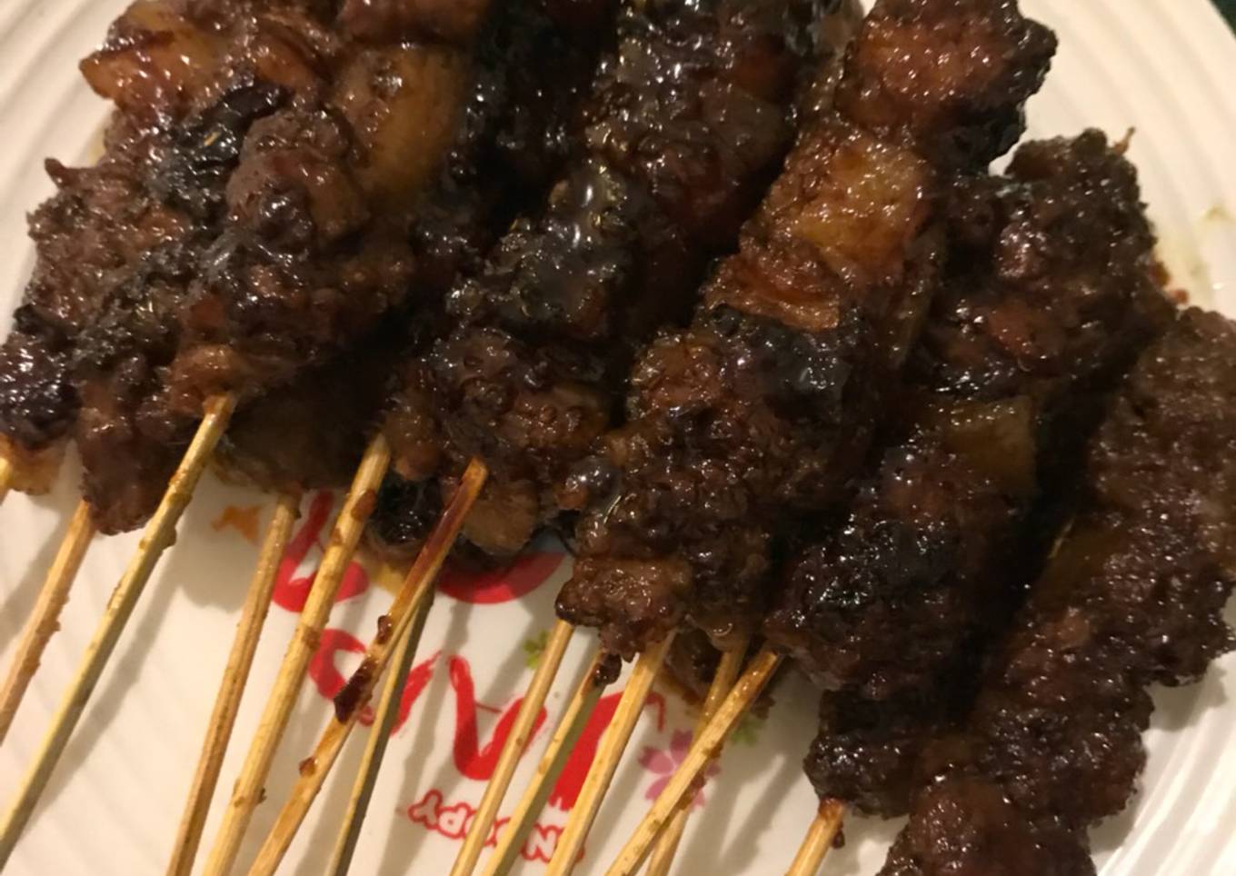 Sate babi kecap