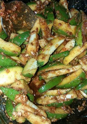 A picture of Kairi ka achar.