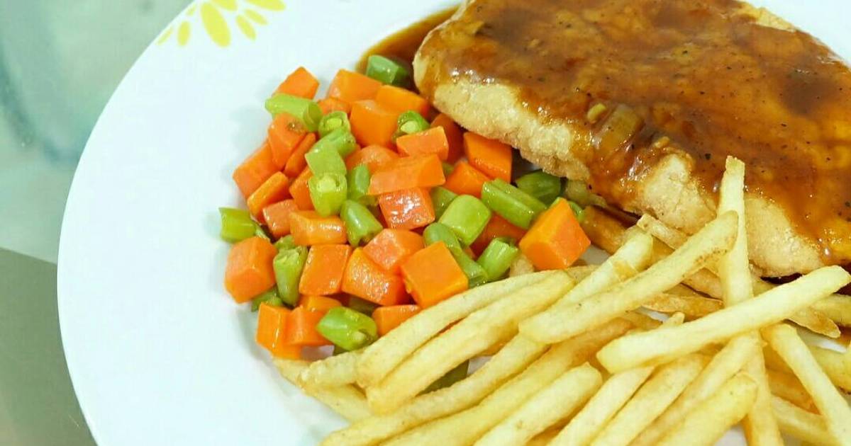 Resep Chicken Steak with BBQ Sauce oleh RETNO ASIH MB Cookpad