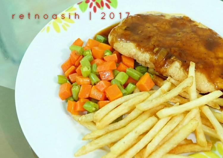 Resep Chicken Steak with BBQ Sauce yang Bisa Manjain Lidah