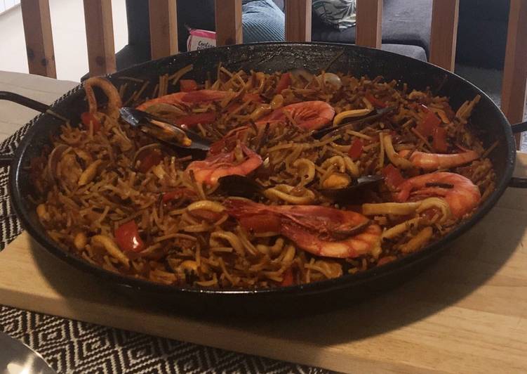 Fideuá de marisco 🦐🐙🦑