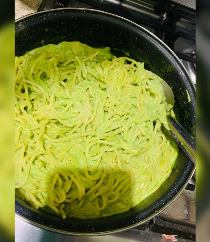Una foto de Spaghetti Verde