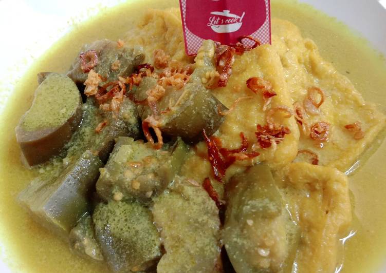 Resep Kare Tahu Terong Vegan, Enak Banget