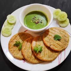 A picture of Mixed lentil adai pancakes.