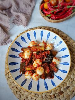 Foto resep Balado Telur Puyuh Terong