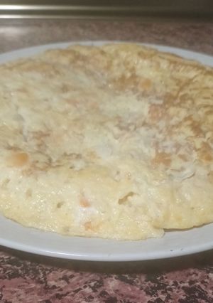 Una foto de Tortilla de verduras del cocido