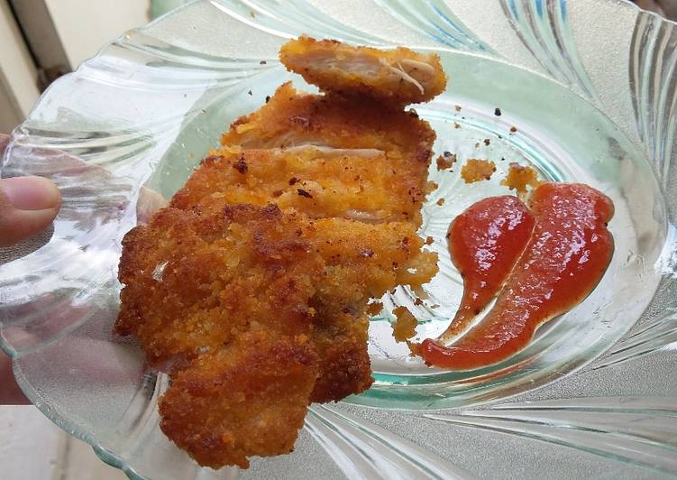 Bagaimana Membuat Chicken Katsu / Ayam, Sempurna