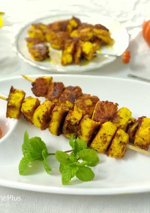 पनीर टिक्का (paneer tikka recipe in Hindi) रेसिपी मुख्य फोटो
