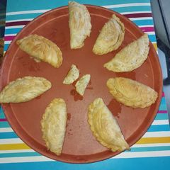 A picture of Layered Gujiya.