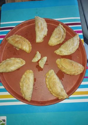 A picture of Layered Gujiya.
