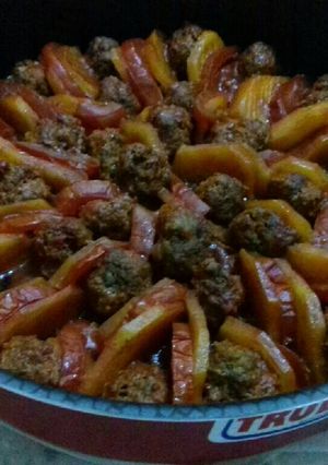 صورة لوصفة صينيه كفته بالخضار