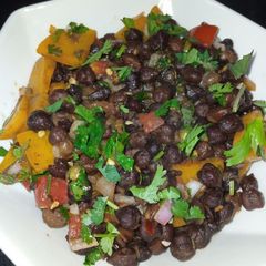 A picture of Bombay Style Black Chickpea Chaat.