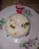 Arroz a la Florentina con espinaca