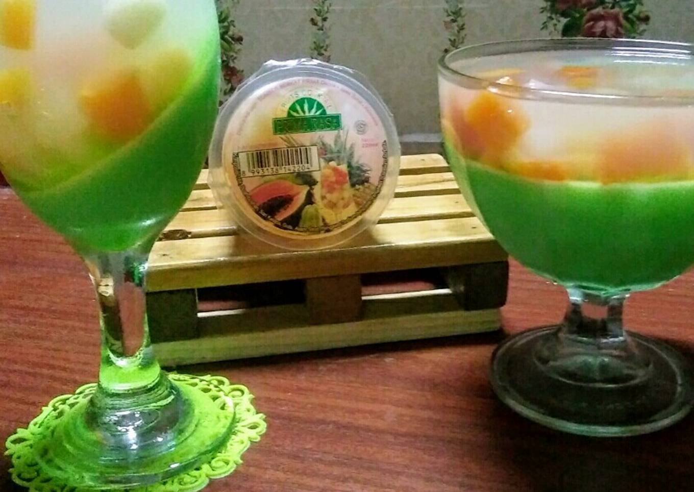 Puding Susu Melon x Cocktail