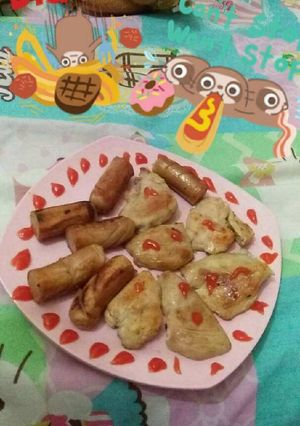 Foto resep Steak ayam dan sosis panggang