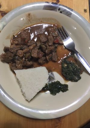A picture of Meat stew.