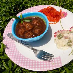 A picture of Gravy manchurian recipe.