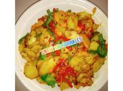 A picture of carrot potato stir fry