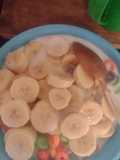 CEREAL DE COLORES CON LECHE Y PLANO🍌😋😋