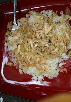 A picture of Crab fried rice.