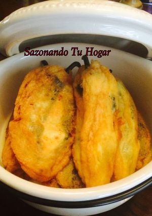Una foto de Chiles Rellenos de Queso🧀🧀