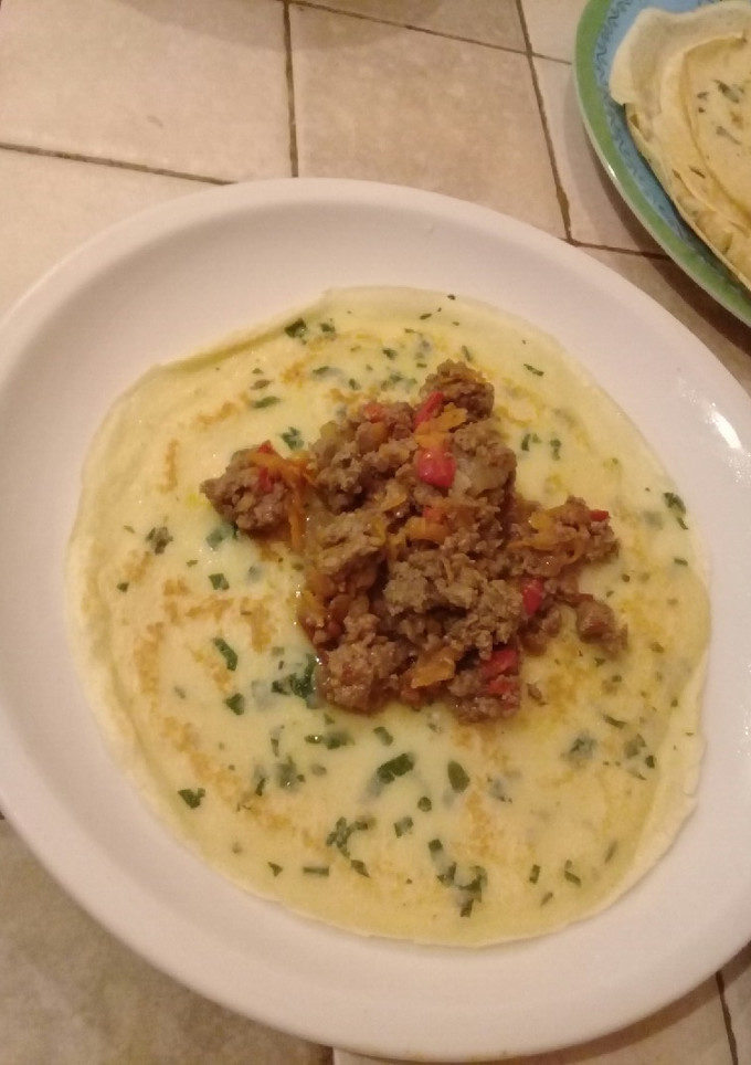 Una foto de Panqueques rellenos