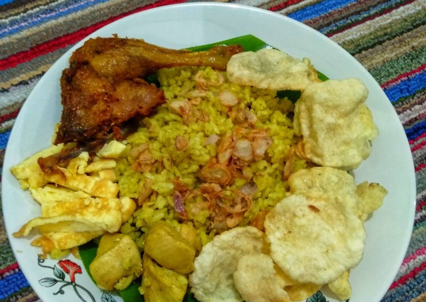 Nasi Kebuli Ayam (masak magic com)