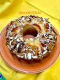 Yogurt Cake with Peaches and Almonds