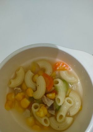 Foto resep Sup Makaroni Oyong wortel dan Jagunga Mpasi 12M +