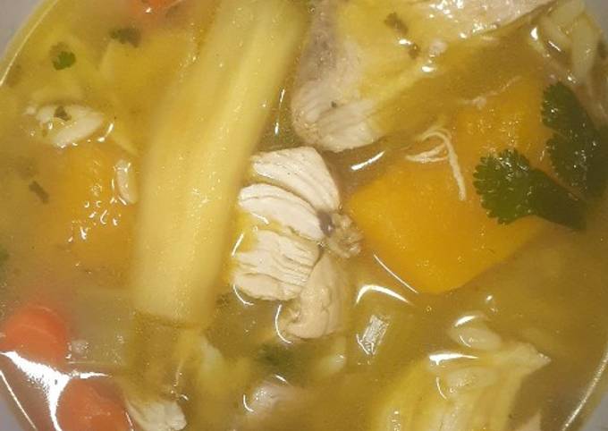 Simple Way to Prepare Homemade Sopa de Pollo for Healthy Recipe