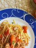 Linguine con pomodorini e tonno