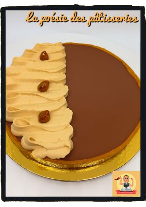 Une photo de Tarte chocolat praliné