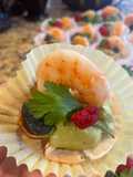 Avocado cream appetizer bricks