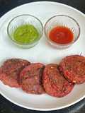 High Protein Singhada Paneer & Veggies Cutlet Vrat Friendly, No Aloo-Bomb, Beetroot Wala Colour!