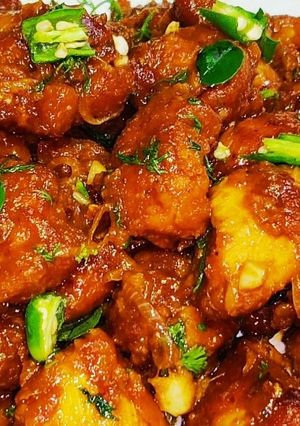 A picture of Chicken 65 recipe (chicken starter).