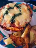 Calabaza Rellena de Espinaca, Ricotta y Queso Provolone ♥️