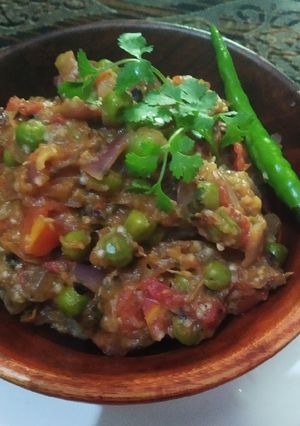 A picture of Baigan bharta.