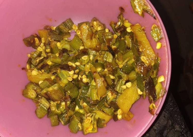 Simple Way to Make Delicious Bhindi aloo bhujia