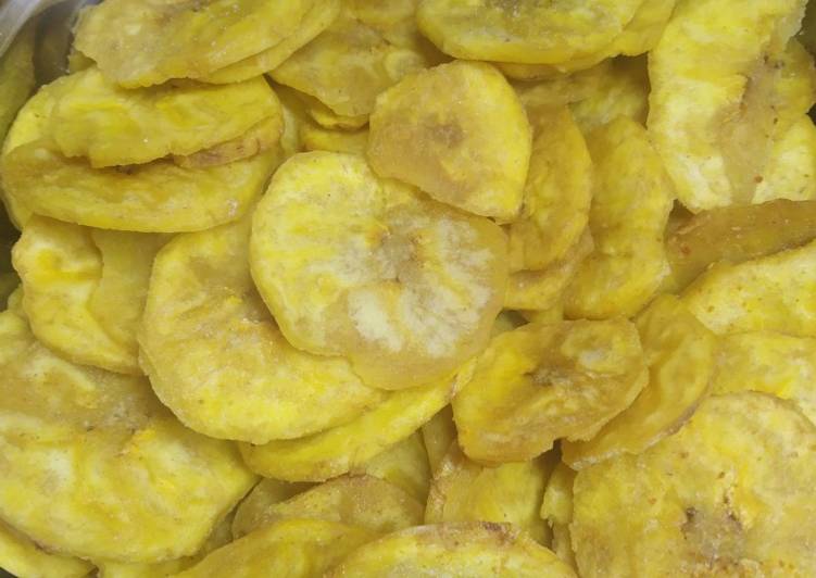 Simple Way to Prepare Super Quick Homemade Plantain chips