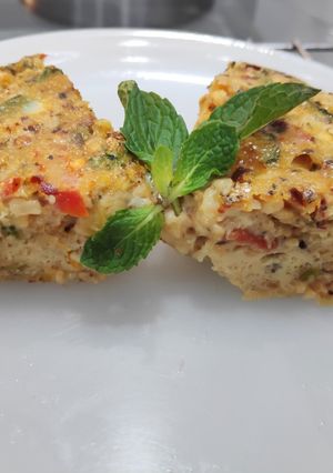 A picture of Cheese frittata.