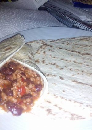 Una foto de Chile con carne