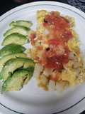 Huevo revuelto con papas