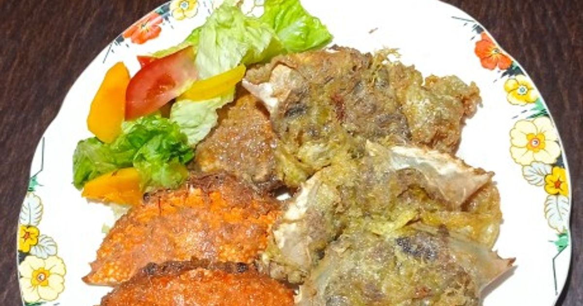 Kepiting bunting goreng telur