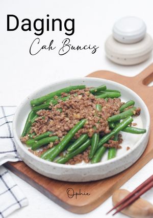 Foto resep Cah buncis daging cincang