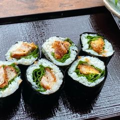 A picture of Japanese Tonkatsu Roll.