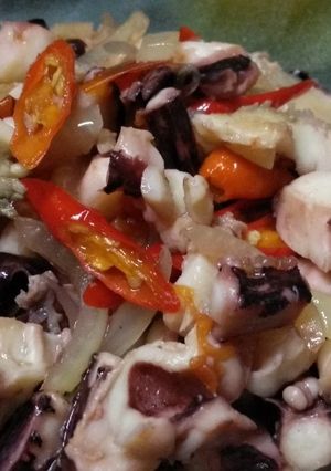 Foto resep Kepala Cumi Tumis Pedas